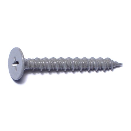 Midwest Fastener Drywall Screw, #8 x 1-5/8 in, Steel, Wafer Head Phillips Drive, 15 PK 30765